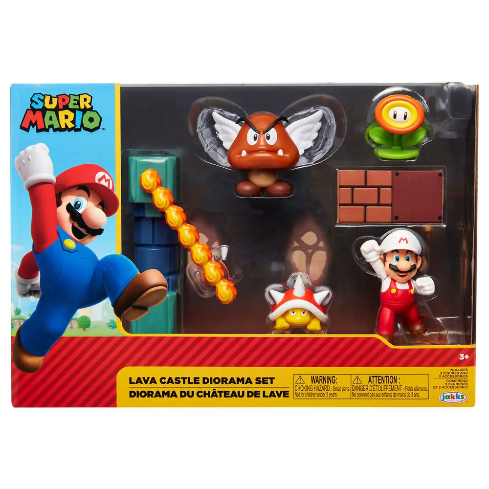 Nintendo Super Mario Diorama set Hrad z lávy fotografii produktu