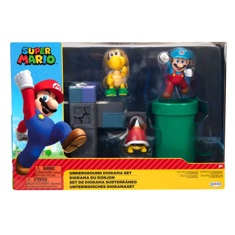 World of Nintendo Super Mario Diorama Set Podzemní sada fotografii produktu