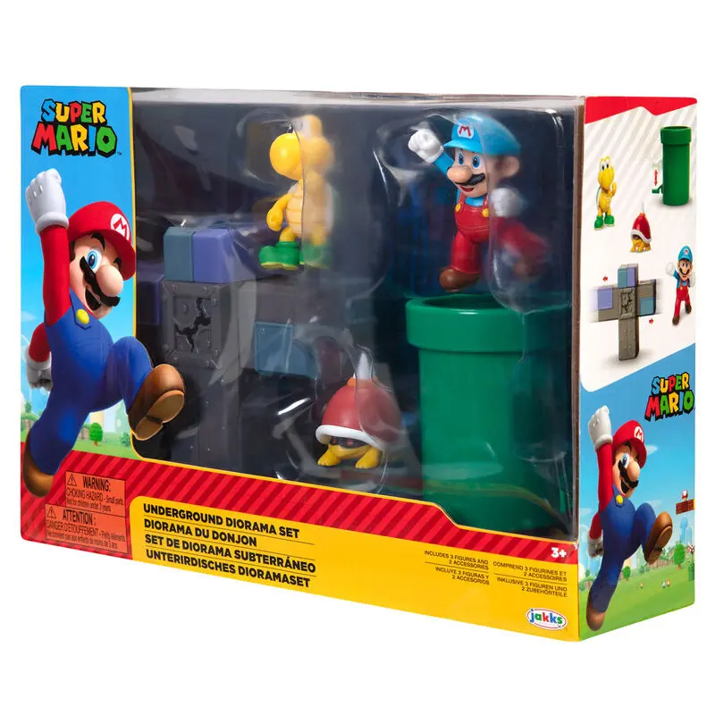 World of Nintendo Super Mario Diorama Set Podzemní sada fotografii produktu