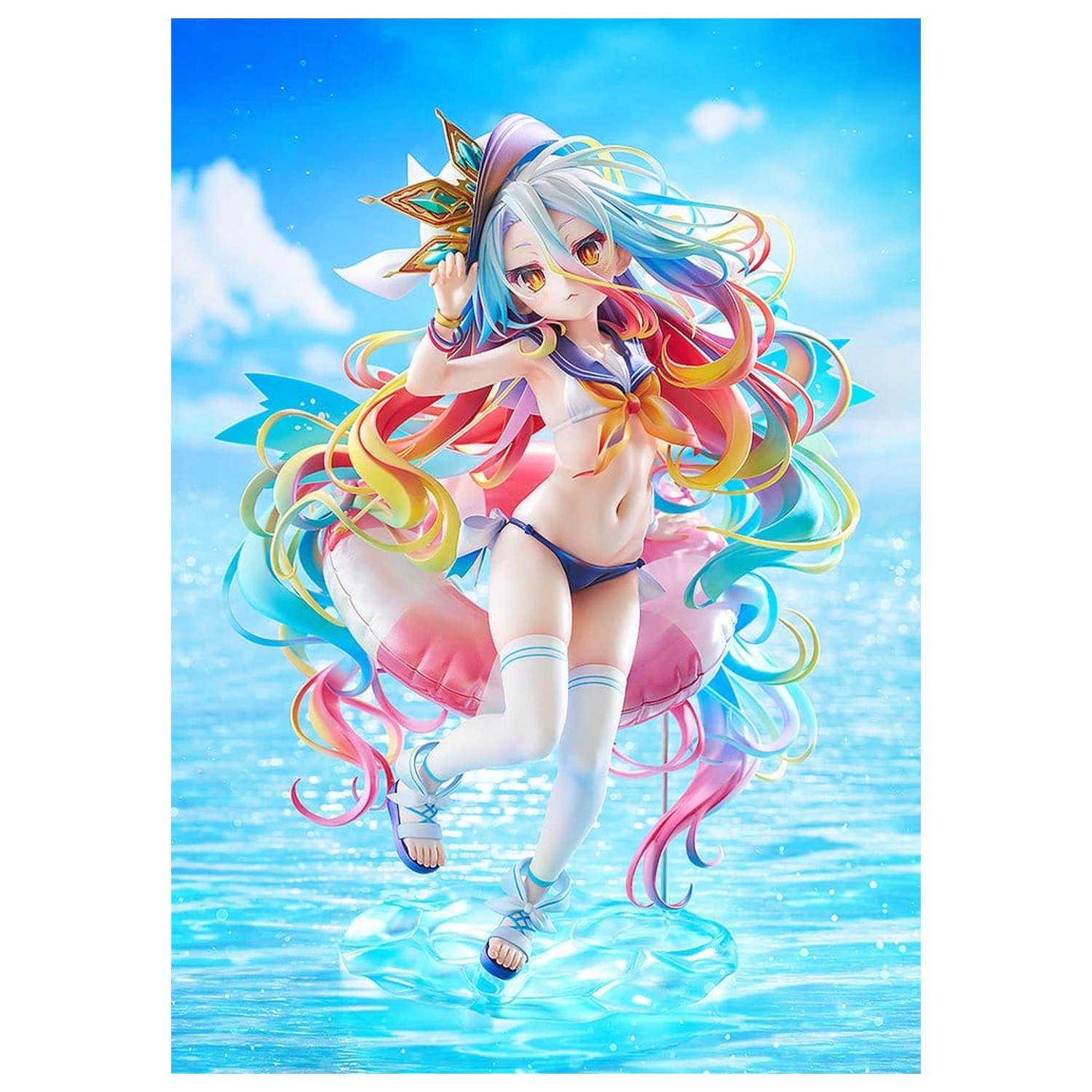 No Game No Life Soška 1/7 Shiro: Sailor-Style Swimsuit Ver. 24 cm fotografii produktu