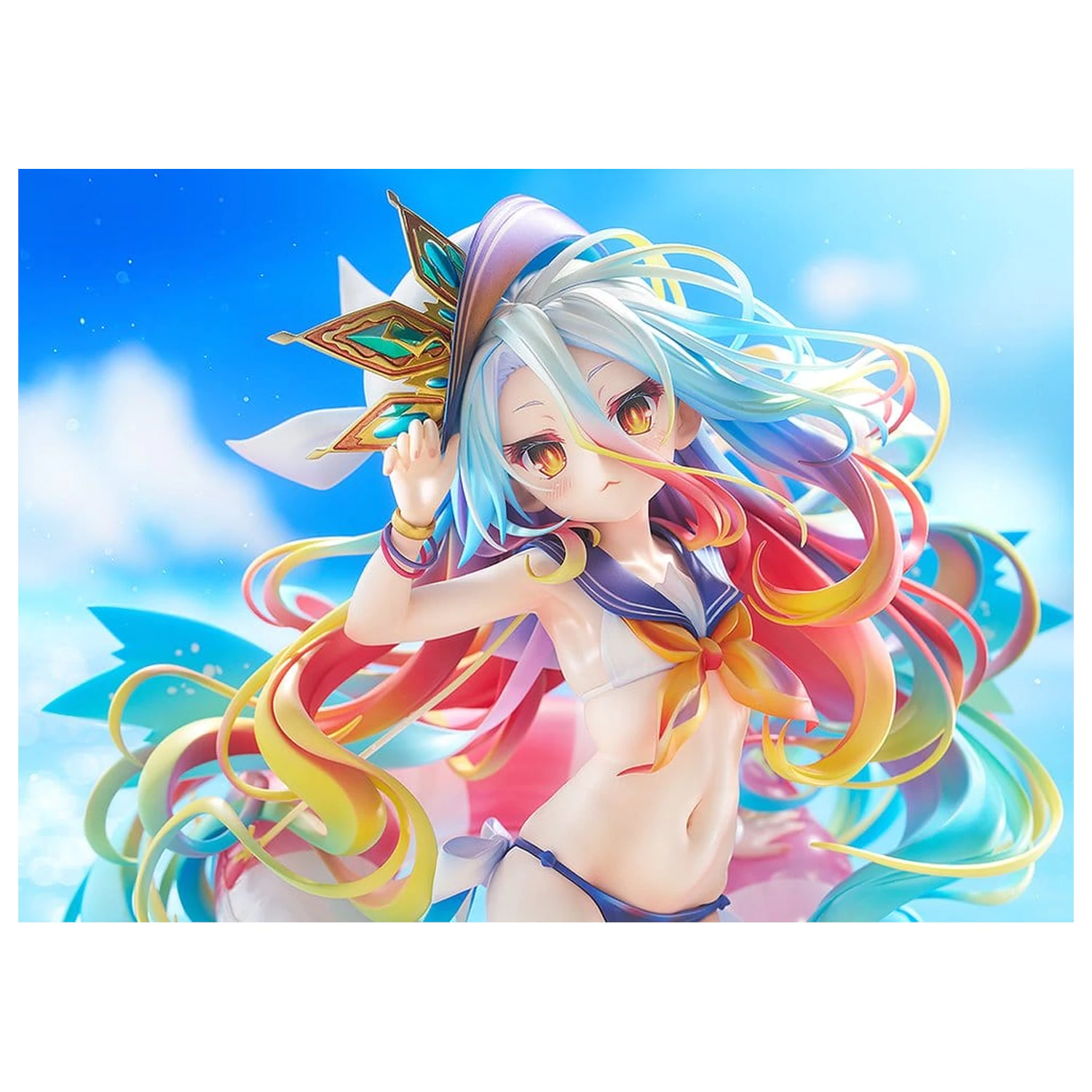 No Game No Life Soška 1/7 Shiro: Sailor-Style Swimsuit Ver. 24 cm fotografii produktu