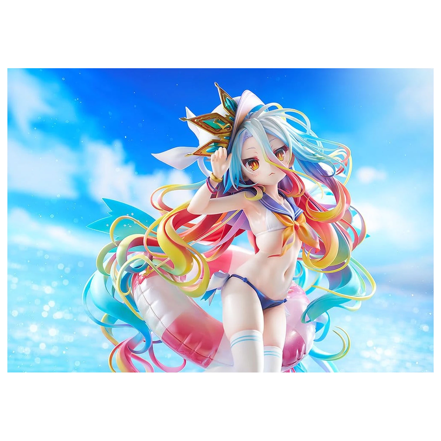 No Game No Life Soška 1/7 Shiro: Sailor-Style Swimsuit Ver. 24 cm fotografii produktu