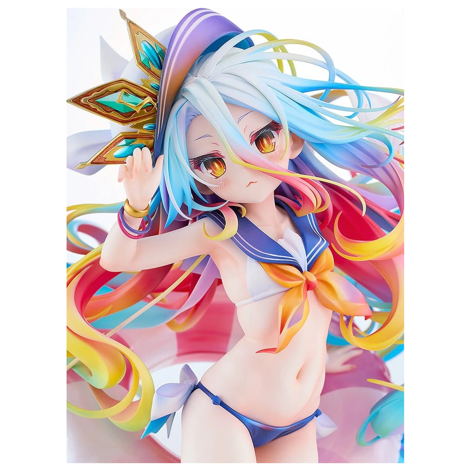 No Game No Life Soška 1/7 Shiro: Sailor-Style Swimsuit Ver. 24 cm fotografii produktu