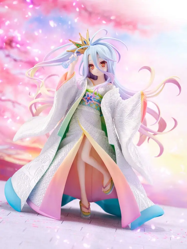 No Game no Life PVC socha 1/7 Shiro -Shiromuku- 23 cm fotografii produktu