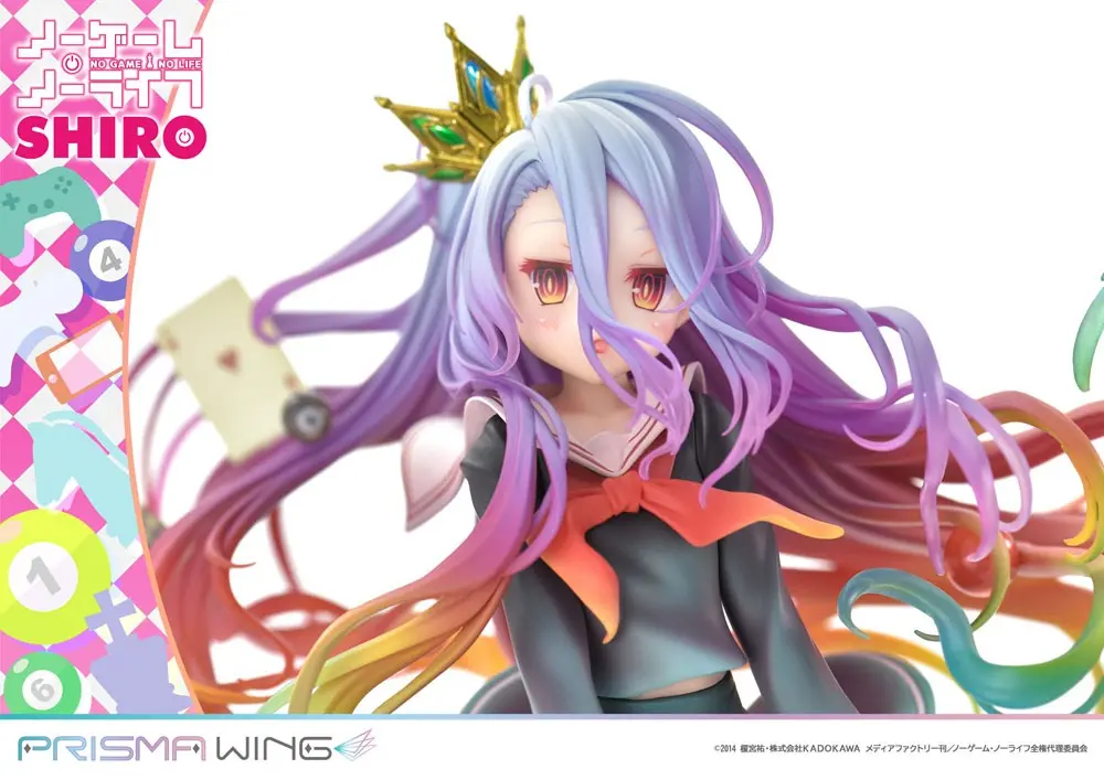 No Game No Life Prisma Wing PVC socha 1/7 Shiro 27 cm fotografii produktu