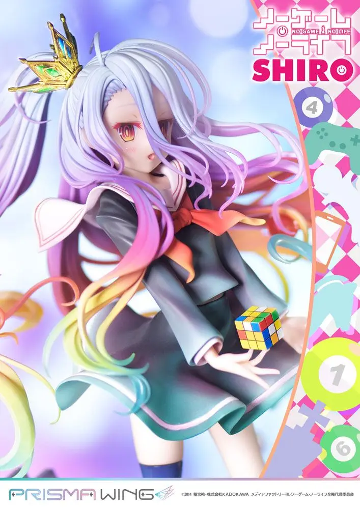 No Game No Life Prisma Wing PVC socha 1/7 Shiro 27 cm fotografii produktu