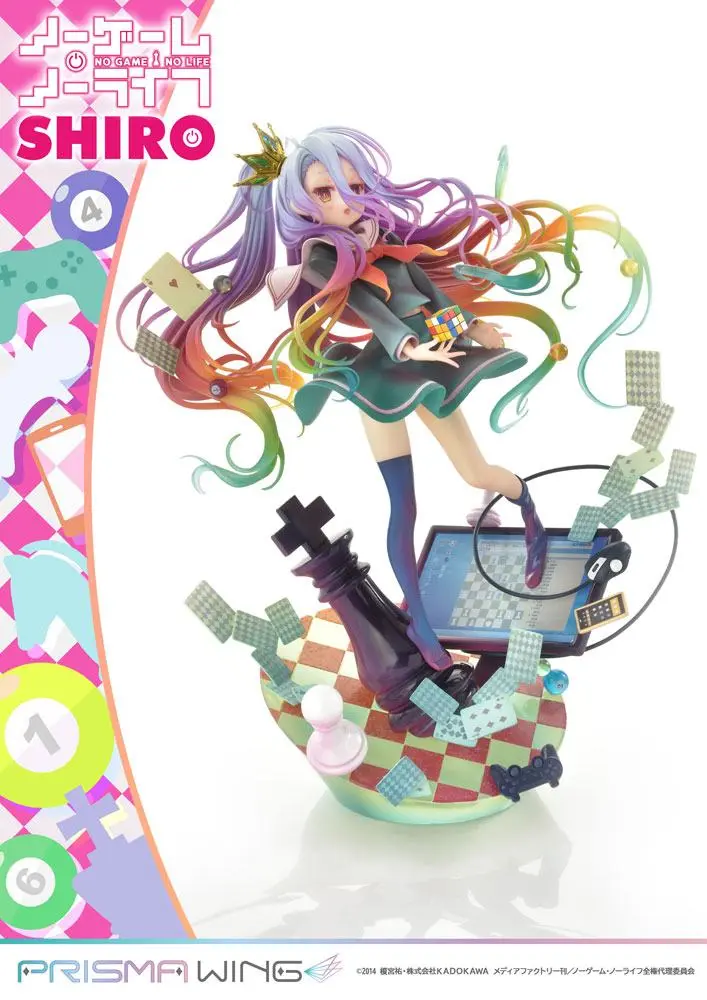 No Game No Life Prisma Wing PVC socha 1/7 Shiro 27 cm fotografii produktu