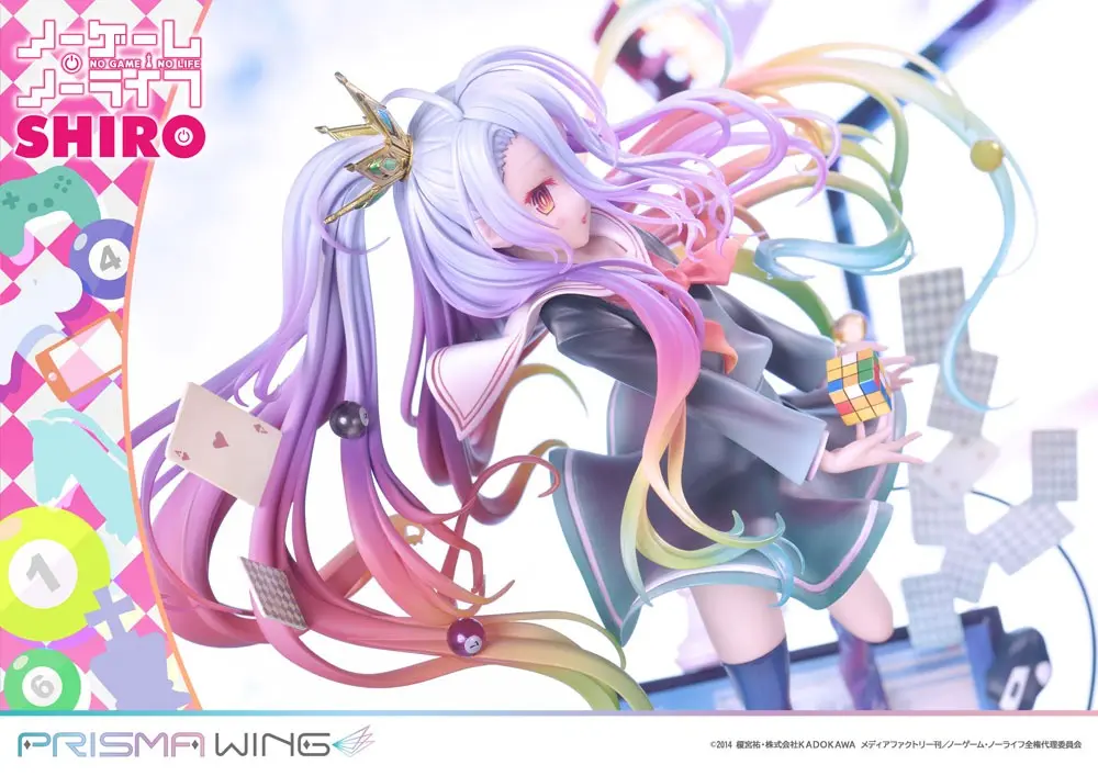 No Game No Life Prisma Wing PVC socha 1/7 Shiro 27 cm fotografii produktu