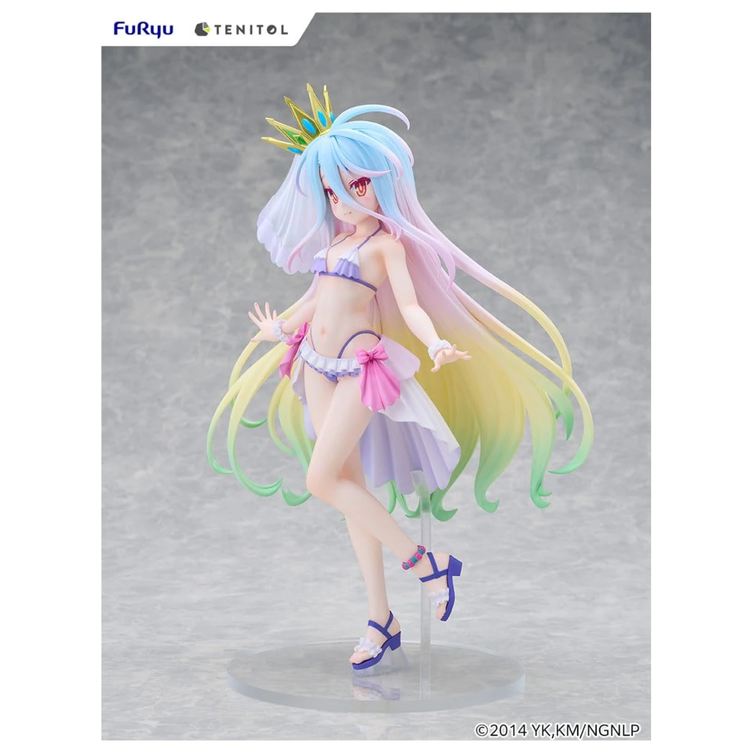 No Game No Life Tenitol Vysoká PVC figurka Shiro swimwear dress Ver. 29 cm fotografii produktu