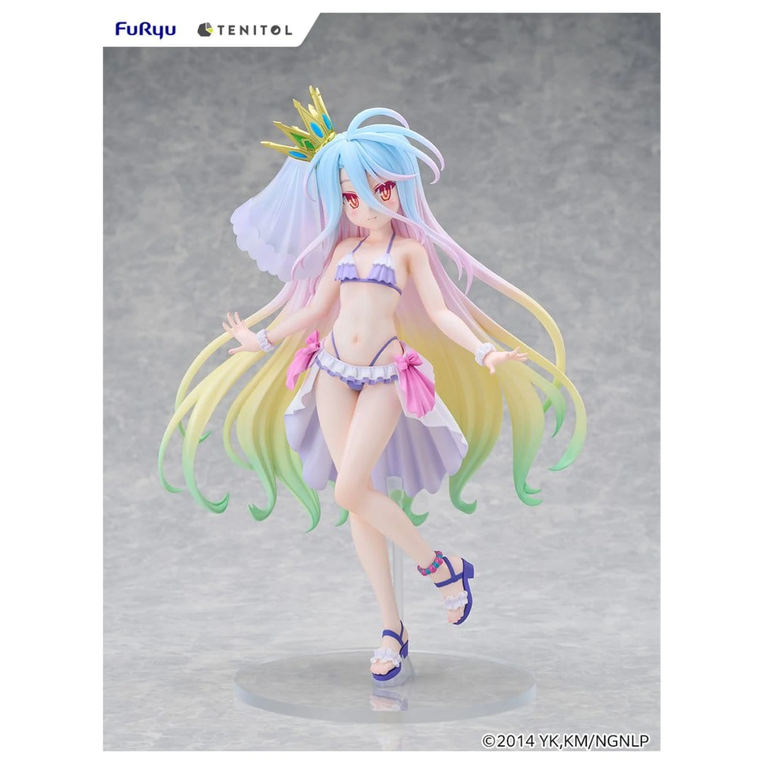 No Game No Life Tenitol Vysoká PVC figurka Shiro swimwear dress Ver. 29 cm fotografii produktu