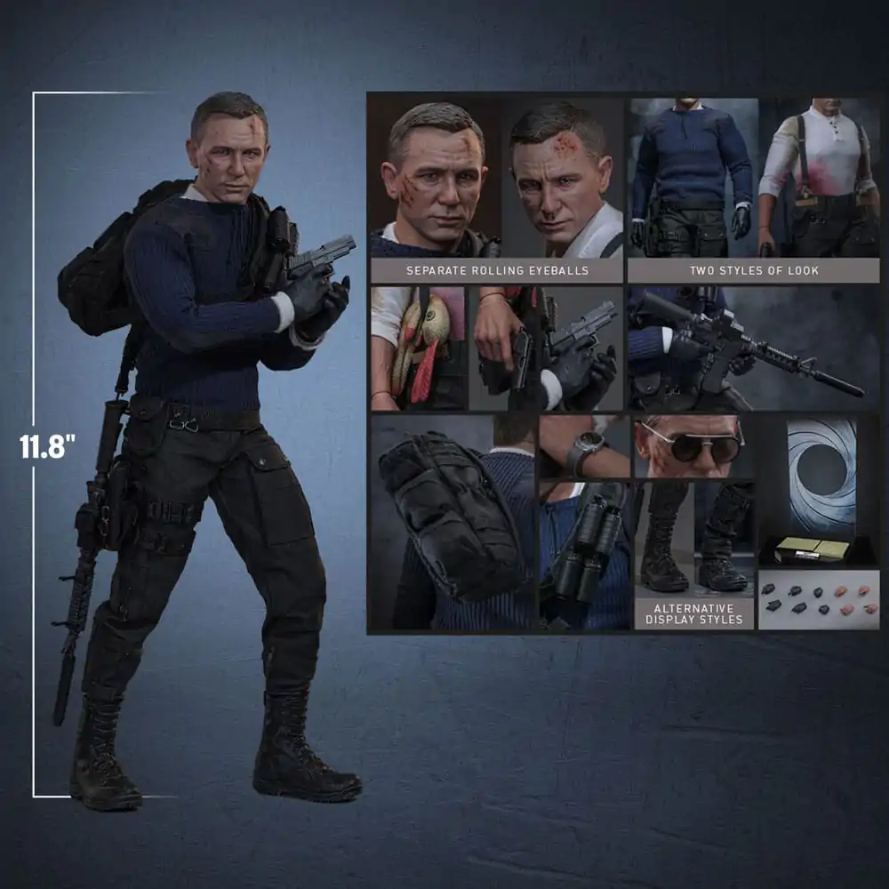 No Time To Die Movie Masterpiece akční figurka 1/6 James Bond (Commando Outfit) Hot Toys Exclusive 30 cm fotografii produktu