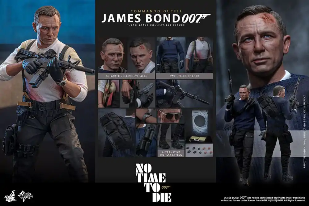 No Time To Die Movie Masterpiece akční figurka 1/6 James Bond (Commando Outfit) Hot Toys Exclusive 30 cm fotografii produktu