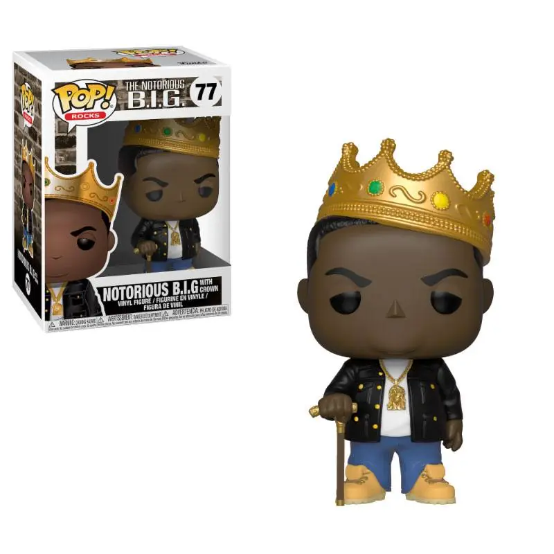 Notorious B.I.G. POP! Rocks Vinylová Figurka Notorious B.I.G. with Crown 9 cm fotografii produktu