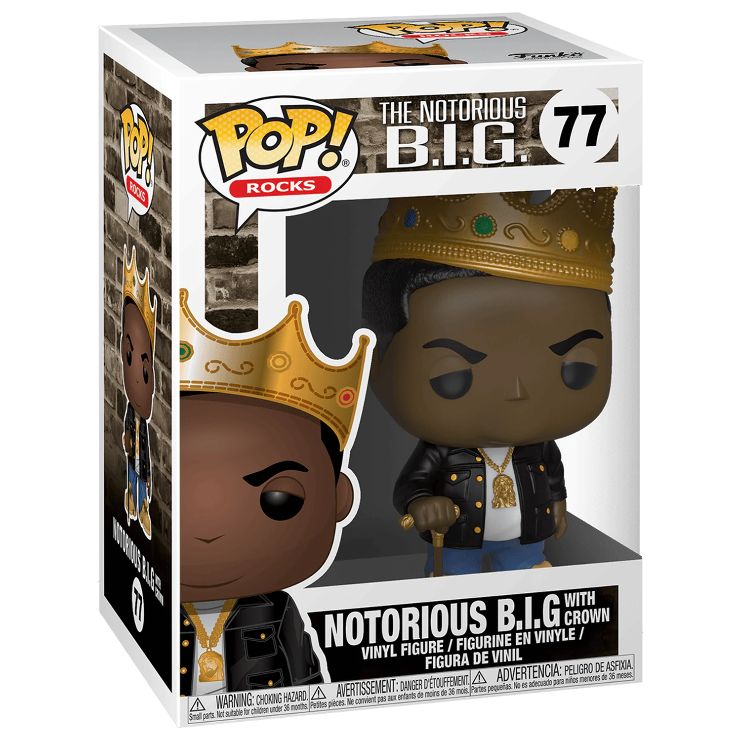 Notorious B.I.G. POP! Rocks Vinylová Figurka Notorious B.I.G. with Crown 9 cm fotografii produktu