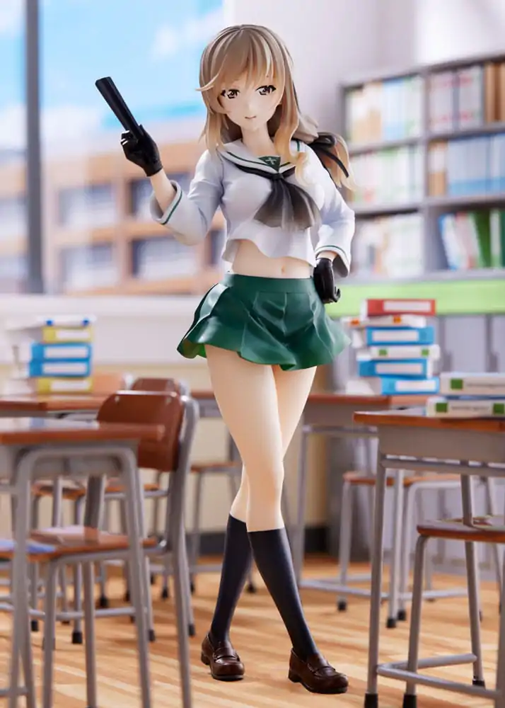 Oarai Girls High PVC socha 1/7 Chiyo Shimada 25 cm fotografii produktu