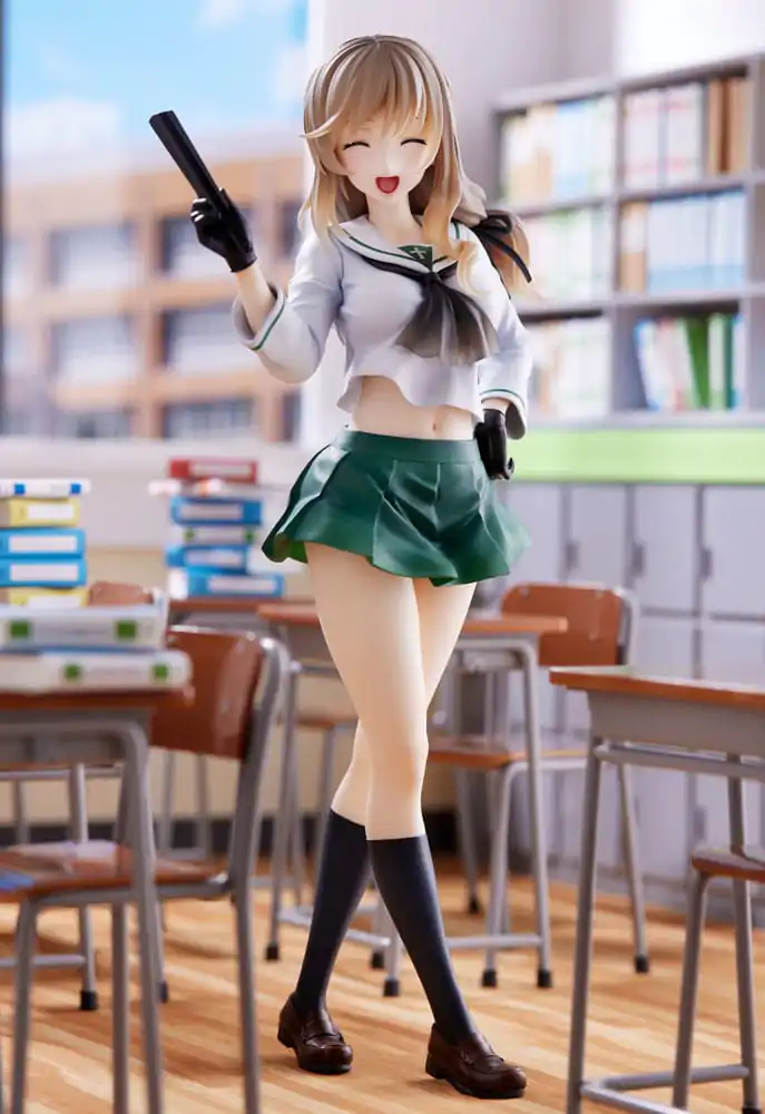 Oarai Girls High PVC socha 1/7 Chiyo Shimada 25 cm fotografii produktu