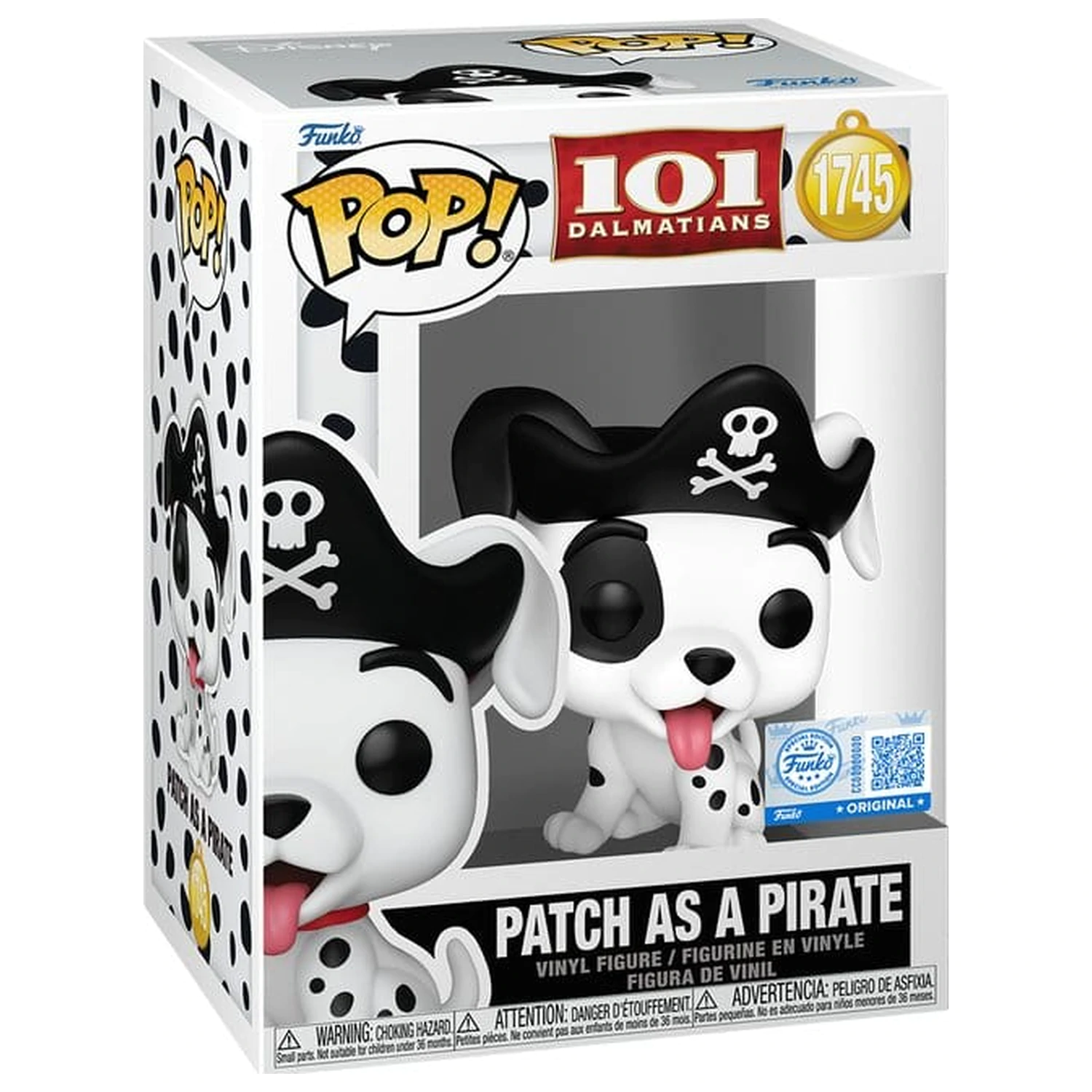 One Hundred and One Dalmatians Funko POP! figurka Patch (Pirate Costume) 9 cm fotografii produktu