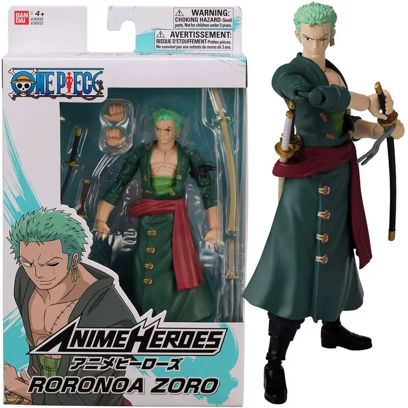 One Piece Anime Heroes Monkey Roronoa Zoro figurka 17cm fotografii produktu