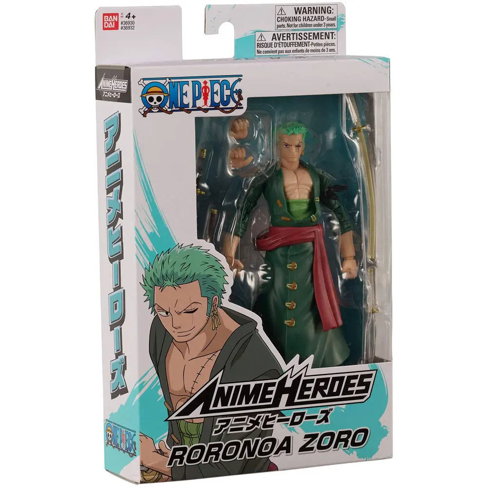 One Piece Anime Heroes Monkey Roronoa Zoro figurka 17cm fotografii produktu