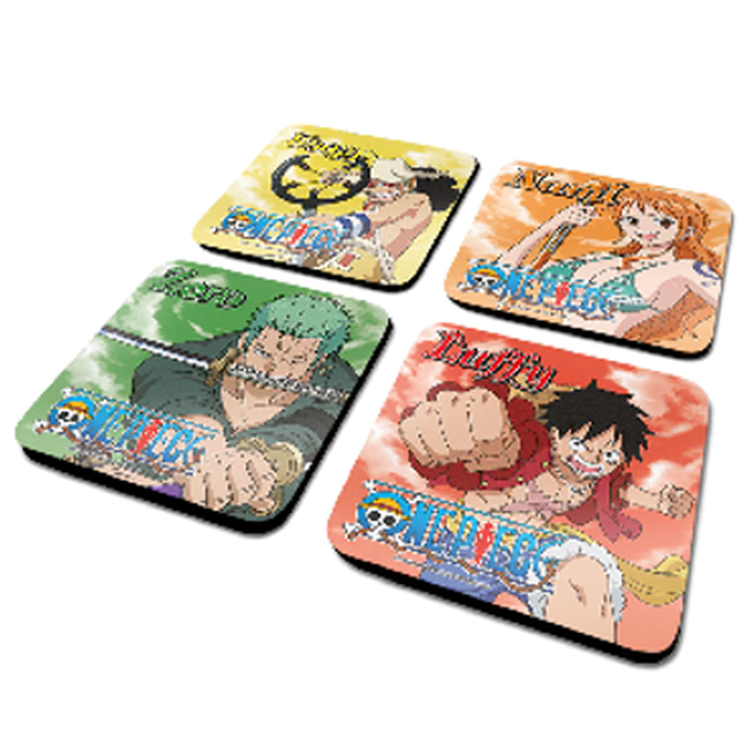 One Piece Characters Sada 4 podtácků fotografii produktu
