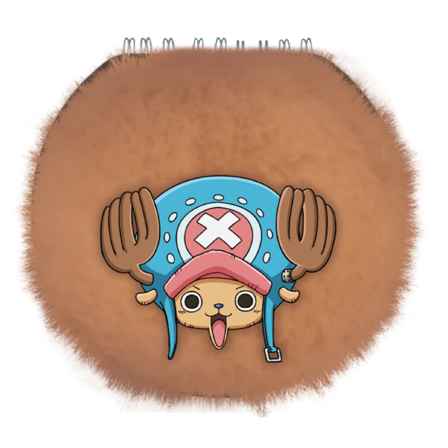 One Piece Chopper kulatý chlupatý zápisník fotografii produktu