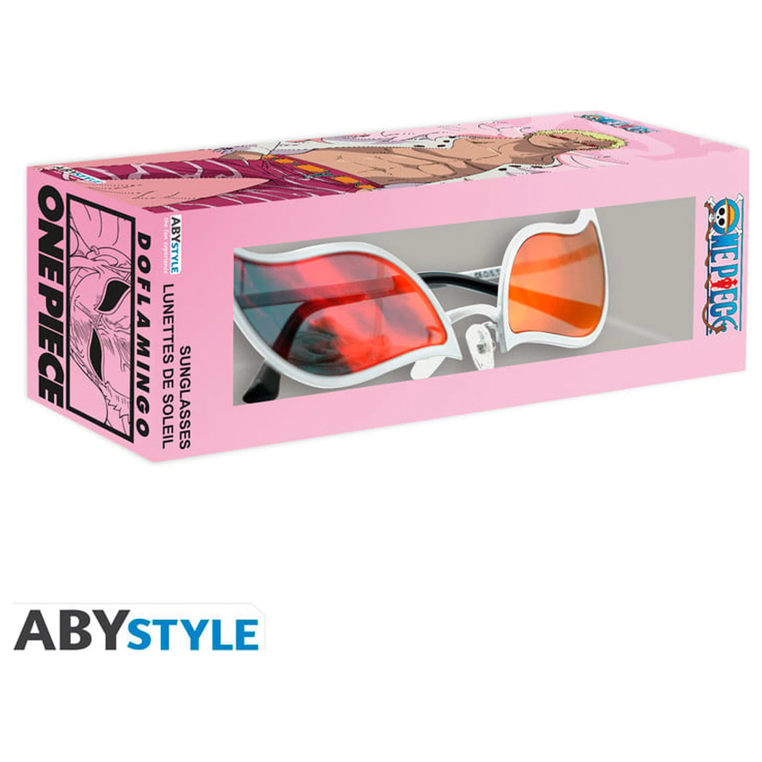 One Piece Doflamingo Sunglasses replika fotografii produktu