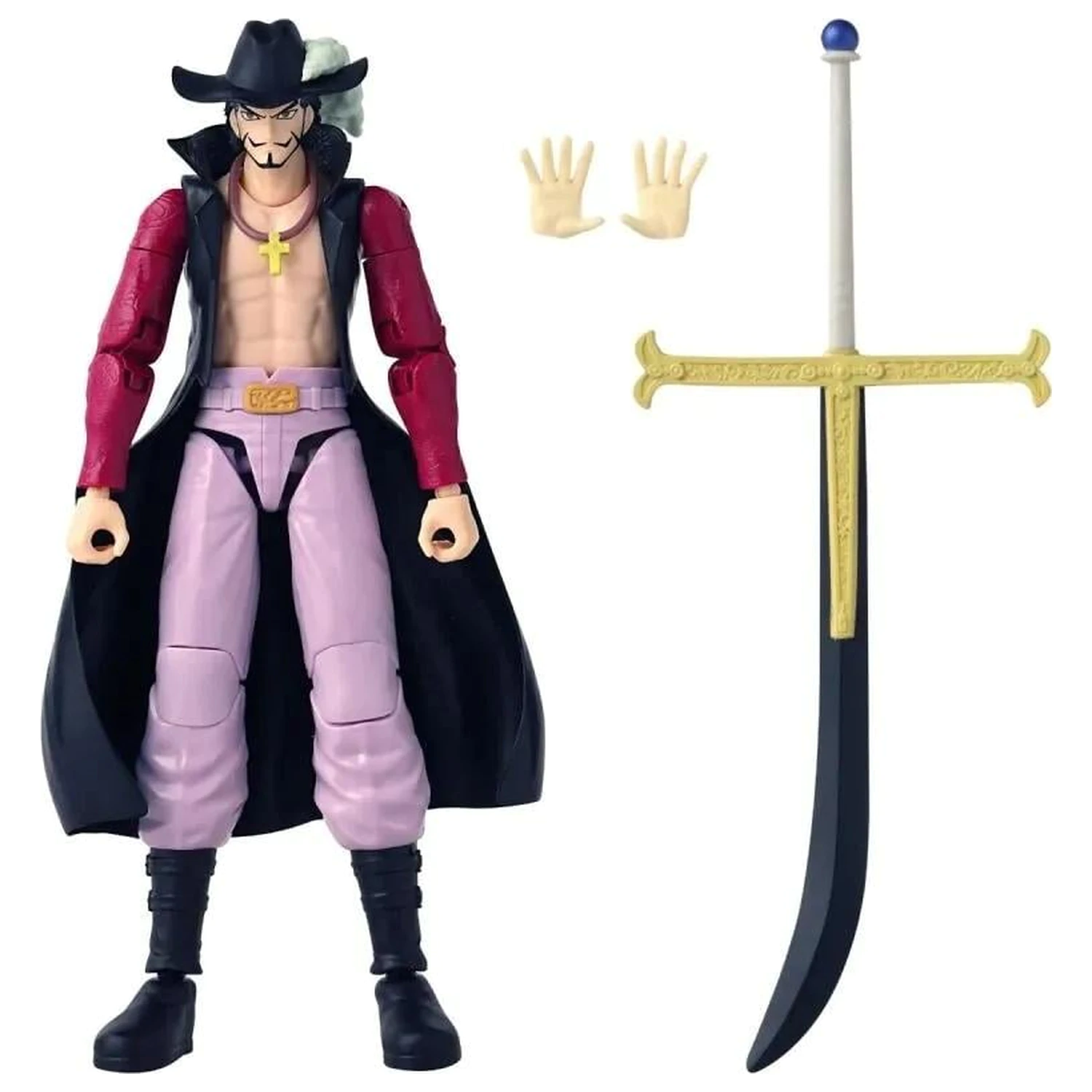 One Piece Dracule Mihawk figurka Anime Heroes 17cm fotografii produktu