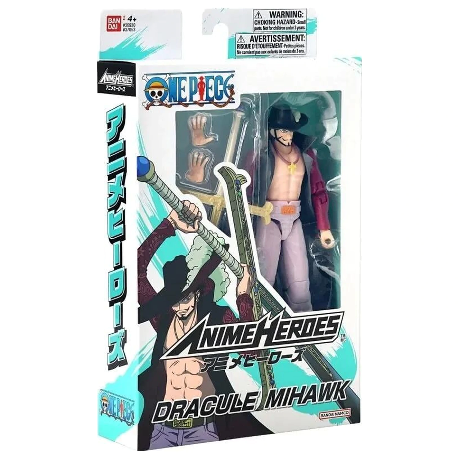 One Piece Dracule Mihawk figurka Anime Heroes 17cm fotografii produktu