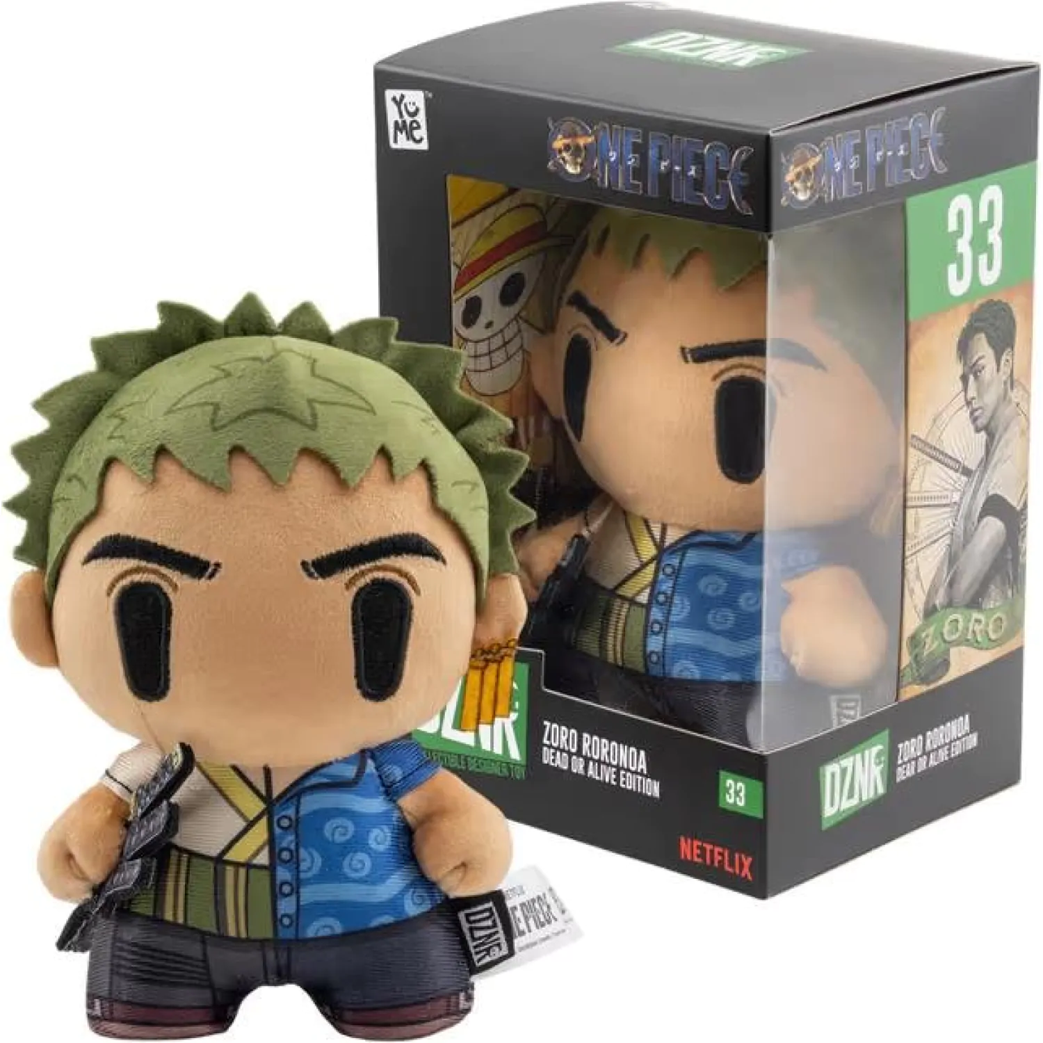 One Piece DZNR Plyšová figurka Zoro Dead or Alive Edition 18 cm fotografii produktu
