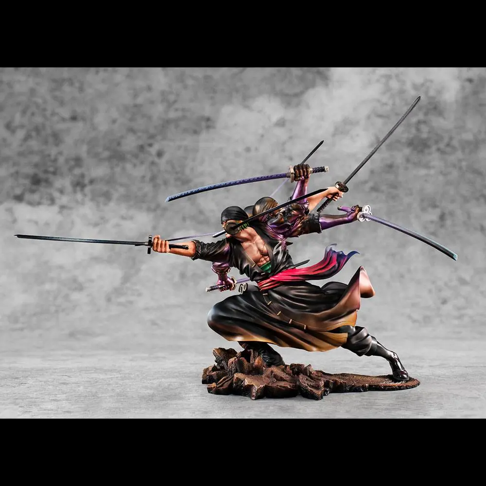 One Piece Excellent Model P.O.P PVC Socha SA-Maximum Roronoa Zoro Ver. Demon Spirit Kyuutouryuu Asura 17 cm fotografii produktu