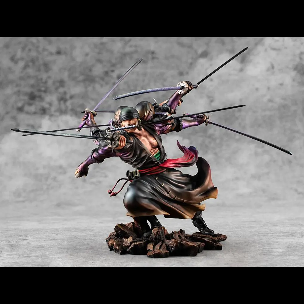 One Piece Excellent Model P.O.P PVC Socha SA-Maximum Roronoa Zoro Ver. Demon Spirit Kyuutouryuu Asura 17 cm fotografii produktu