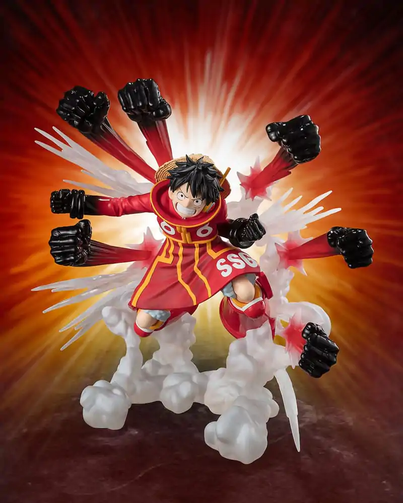 One Piece Figuarts ZERO Extra Battle PVC Soška Monkey D. Luffy -Gum Gum Hawk Gatling- 19 cm fotografii produktu