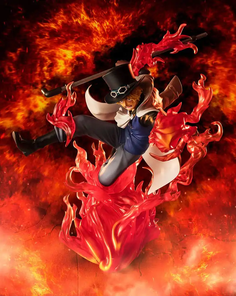 One Piece Figuarts ZERO Extra Battle PVC Soška Sabo Fire Fist Rook Check 19 cm fotografii produktu