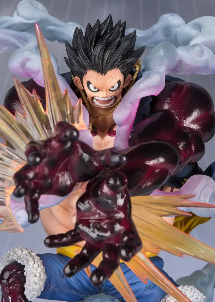 One Piece FiguartsZERO PVC Socha Monkey D. Luffy Gear 4 Leo Bazooka Opětovné vydání 18 cm fotografii produktu
