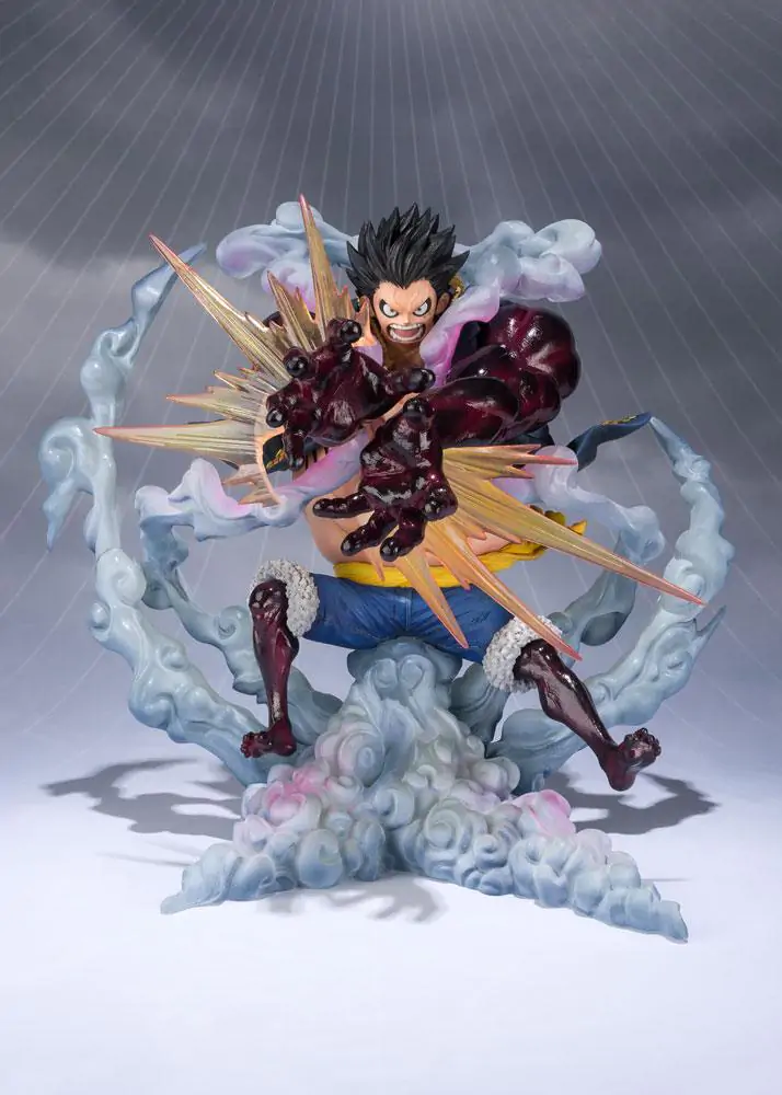 One Piece FiguartsZERO PVC Socha Monkey D. Luffy Gear 4 Leo Bazooka Opětovné vydání 18 cm fotografii produktu