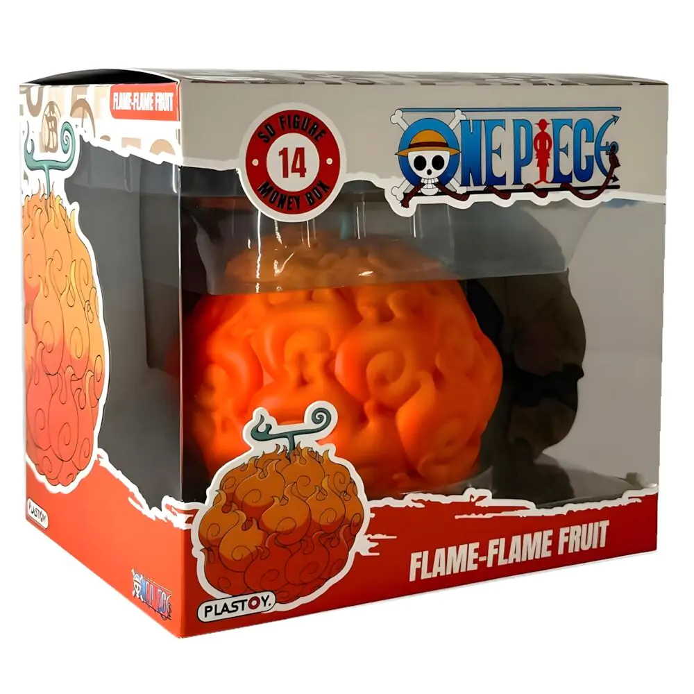 One Piece kasička figurka Flame-Flame Fruit 8cm fotografii produktu