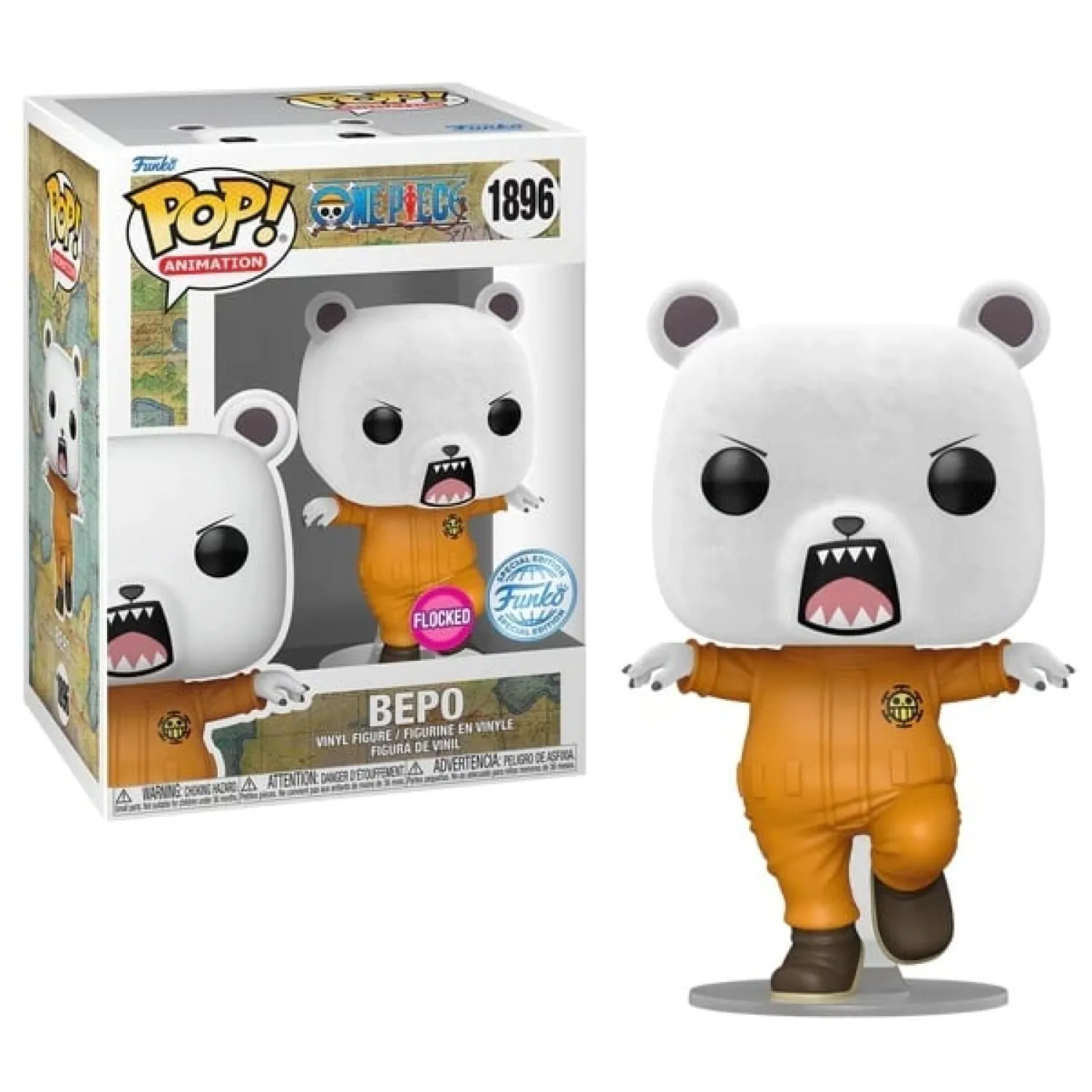 One Piece Funko POP! Animation vinylová figurka Bepo (Flocked) Exclusive 9 cm fotografii produktu