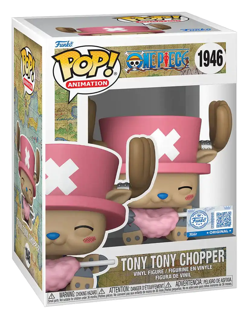 One Piece Funko POP! Movies Vinylová figurka Tony Tony Chopper with Cotton Candy 9 cm fotografii produktu