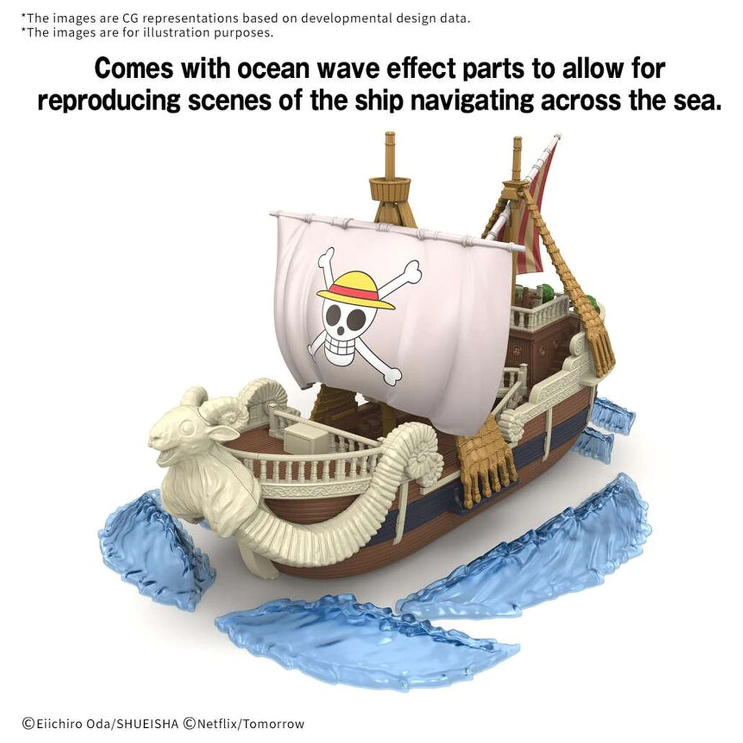 One Piece Grand Ship Collection Netflix Going Merry model stavebnice figurka fotografii produktu
