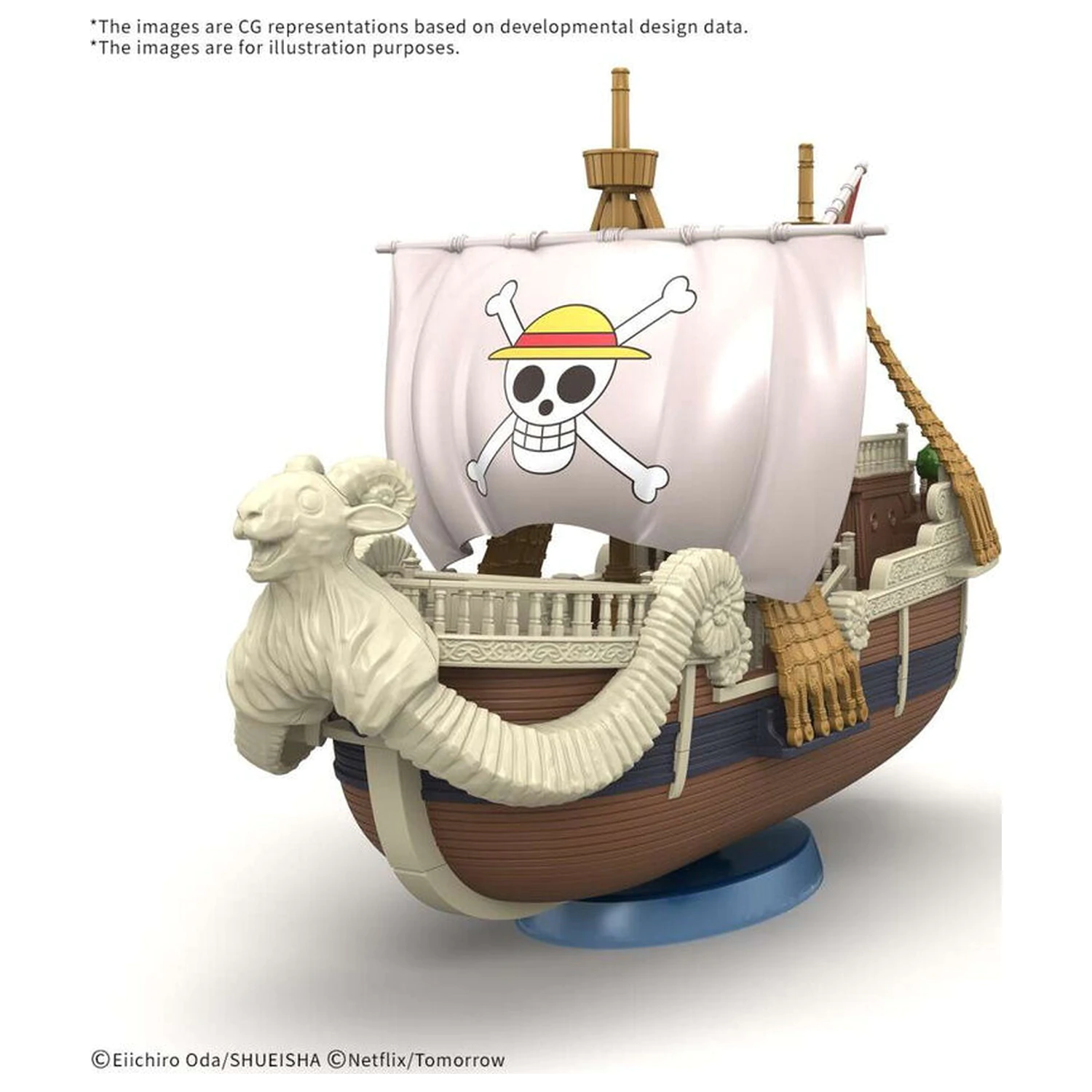 One Piece Grand Ship Collection Netflix Going Merry model stavebnice figurka fotografii produktu