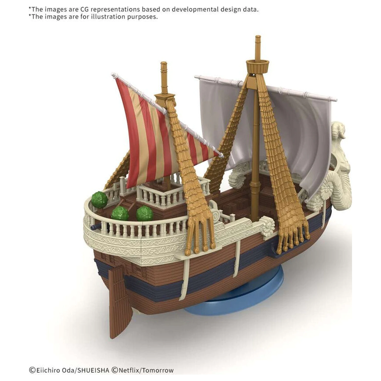 One Piece Grand Ship Collection Netflix Going Merry model stavebnice figurka fotografii produktu