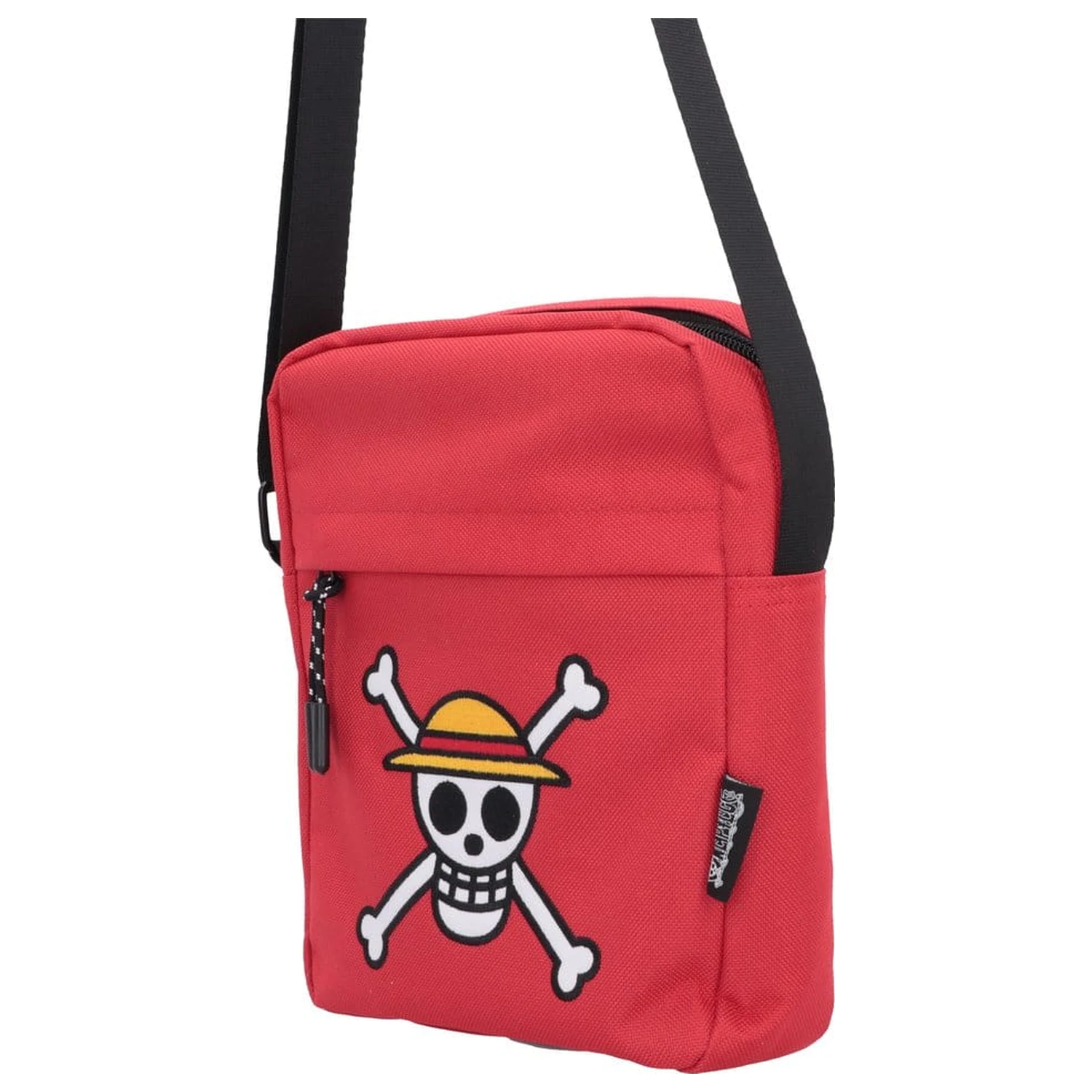 One Piece Crossbody Taška Luffy Jolly Roger (Red) 23 cm fotografii produktu