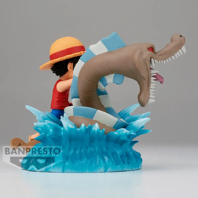 One Piece Log Stories PVC soška Monkey D. Luffy vs Místní Mořská Příšera 7 cm fotografii produktu