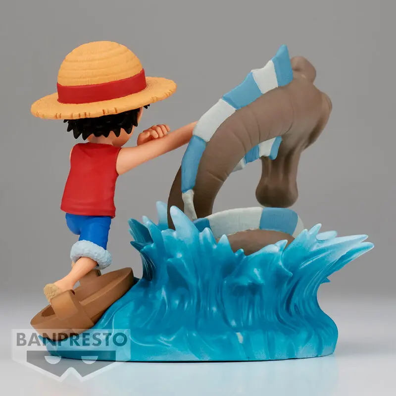 One Piece Log Stories PVC soška Monkey D. Luffy vs Místní Mořská Příšera 7 cm fotografii produktu