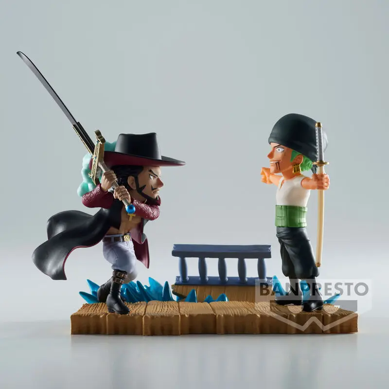 One Piece Log Stories Roronoa Zoro VS Dracule Mihawk figurka 7 cm fotografii produktu