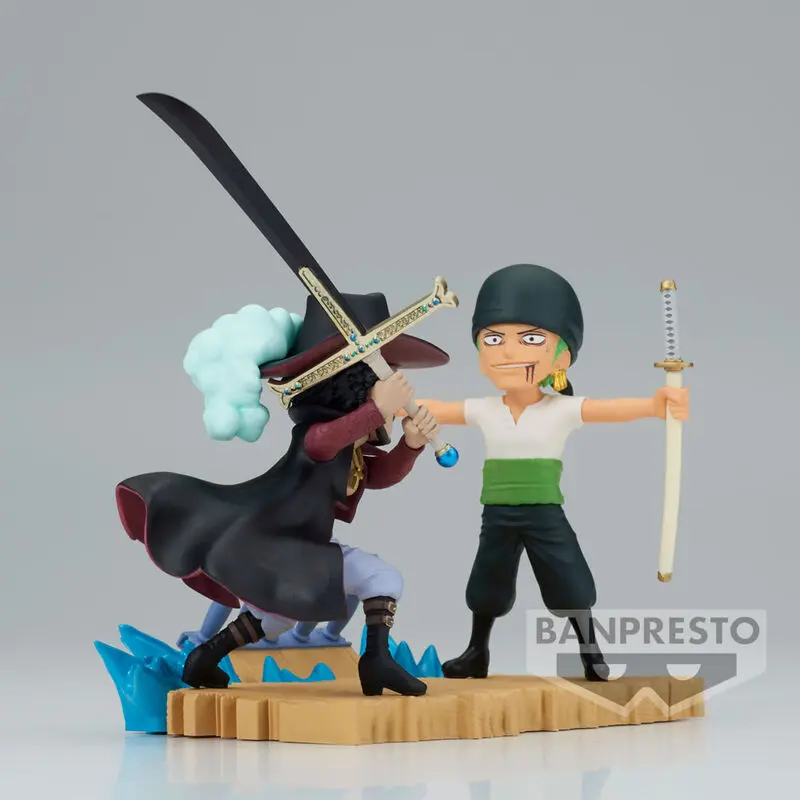 One Piece Log Stories Roronoa Zoro VS Dracule Mihawk figurka 7 cm fotografii produktu