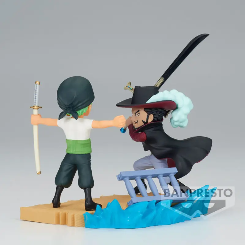 One Piece Log Stories Roronoa Zoro VS Dracule Mihawk figurka 7 cm fotografii produktu