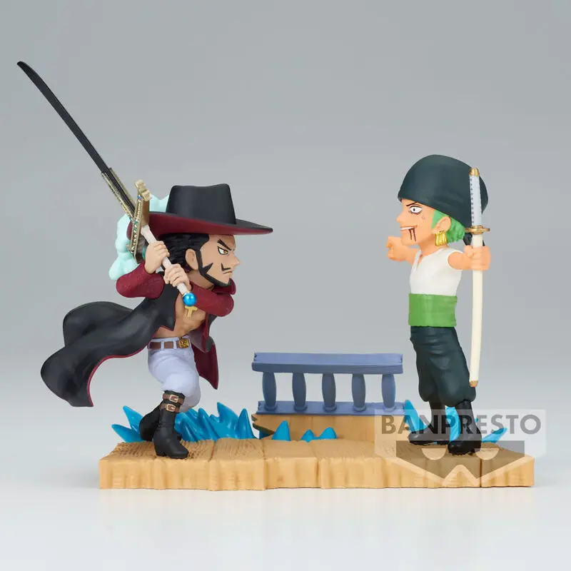 One Piece Log Stories Roronoa Zoro VS Dracule Mihawk figurka 7 cm fotografii produktu