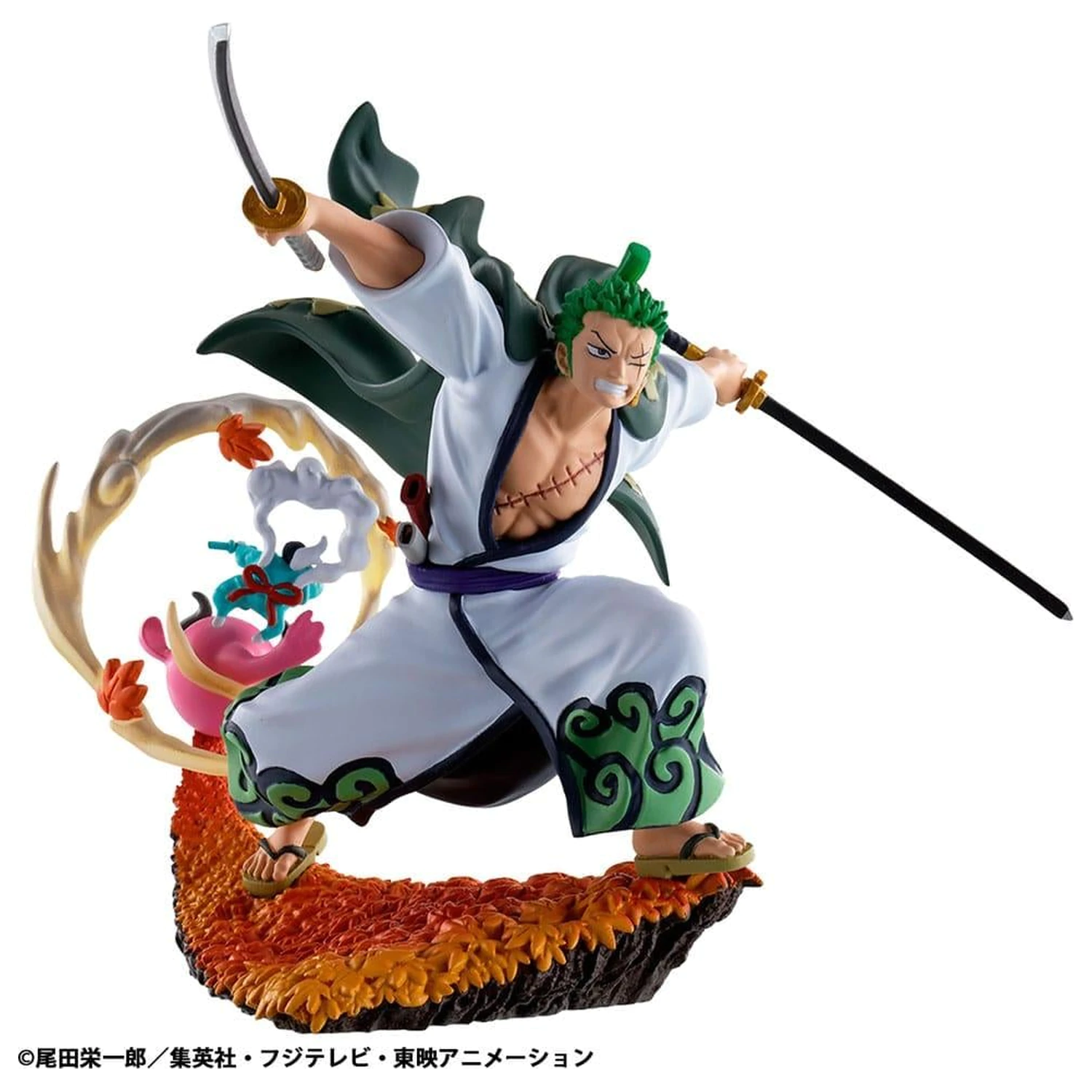 One Piece Logbox Re Birth Wano Kuni 4 Sošky Set Petitrama 9 cm fotografii produktu