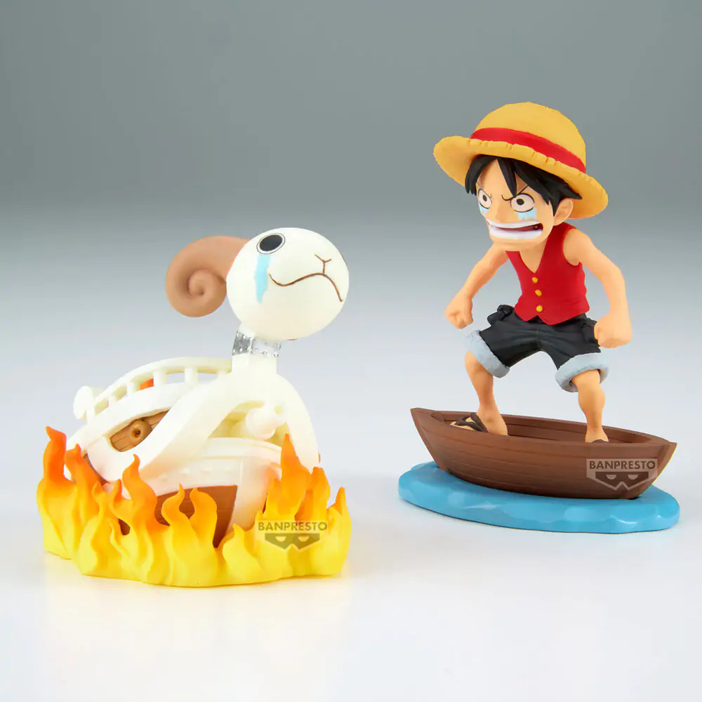 One Piece Luffy & Going Merry Log Stories figurka 8 cm fotografii produktu